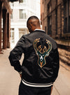 Pro Standard Retro Classic Milwaukee Bucks Satin Jacket-back