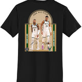 2024 All-Star Damian Lillard & Giannis Antetokounmpo Milwaukee Bucks T-Shirt-back 