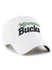 Women's '47 Brand Pensacola Arena Clean Up Milwaukee Bucks Adjustable Hat- angled right