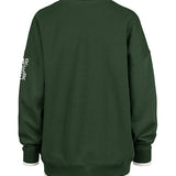 Women's '47 Brand Milwaukee Bucks Wax Pack Daze Crewneck Sweatshirt-back