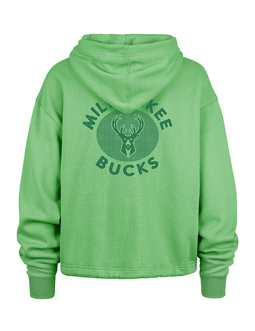 Women's '47 Brand Milwaukee Bucks Luminance Venice Hooded Sweatshirt-back