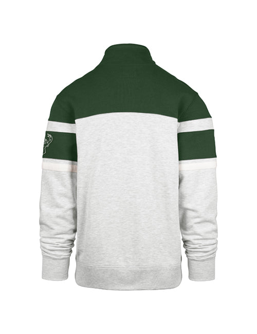 '47 Brand Milwaukee Bucks Bay Ridge Arena 1/4 Zip Sweatshirt-back