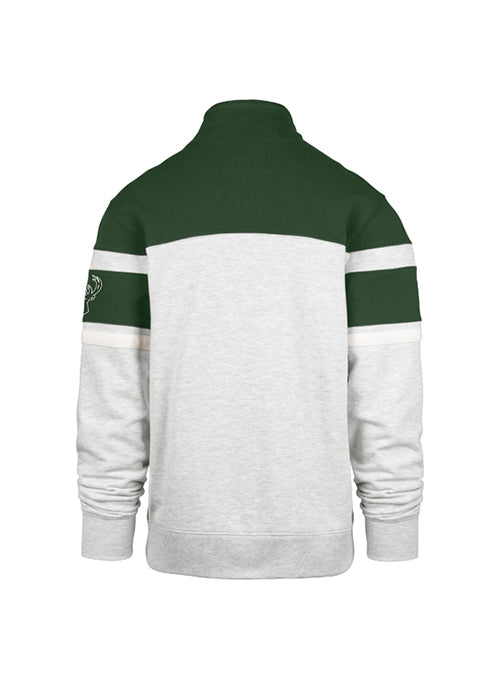 '47 Brand Milwaukee Bucks Bay Ridge Arena 1/4 Zip Sweatshirt-back