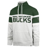 '47 Brand Milwaukee Bucks Bay Ridge Arena 1/4 Zip Sweatshirt-front