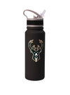 Logo Brand 25oz Milwaukee Bucks Flip Straw Water Bottle