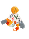 Baby Jack & Company Milwaukee Bucks Basketball Plush Learning Toy