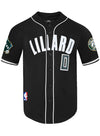 Pro Standard Milwaukee Bucks Damian Lillard Baseball Mesh Jersey-front