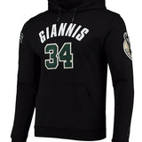 Pro Standard Giannis Antetokounmpo Milwaukee Bucks Hooded Sweatshirt-front