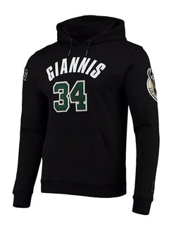 Pro Standard Giannis Antetokounmpo Milwaukee Bucks Hooded Sweatshirt-front