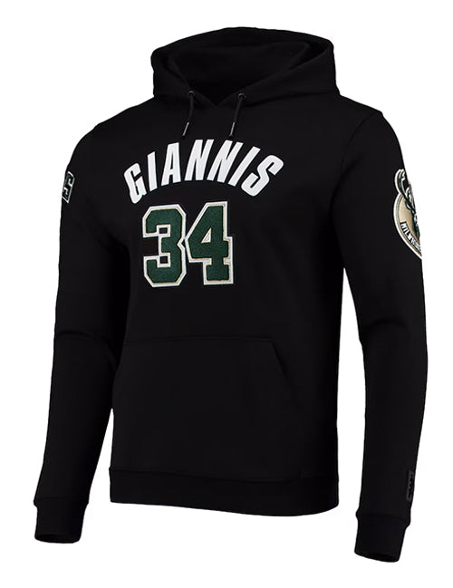 Pro Standard Giannis Antetokounmpo Milwaukee Bucks Hooded Sweatshirt-front