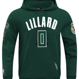 Pro Standard Damian Lillard Milwaukee Bucks Hooded Sweatshirt-front