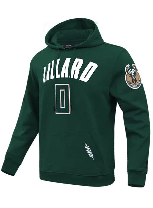 Pro Standard Damian Lillard Milwaukee Bucks Hooded Sweatshirt-angled front