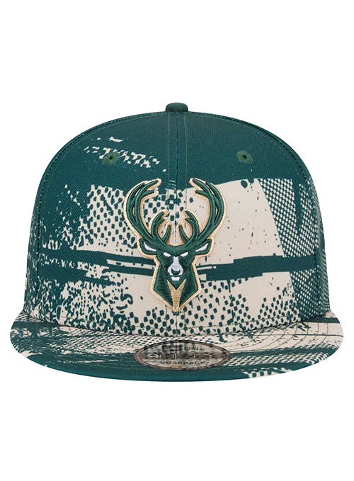 New Era 2024-25 Tip Off 9Fifty Milwaukee Bucks Snapback Hat-front