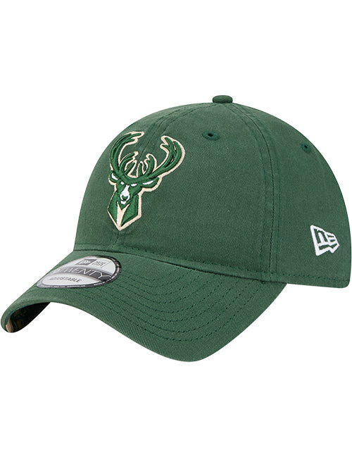 New Era 9Twenty Tip Off 2024 Milwaukee Bucks Adjustable Hat-angled left