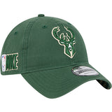 New Era 9Twenty Tip Off 2024 Milwaukee Bucks Adjustable Hat-angled right 