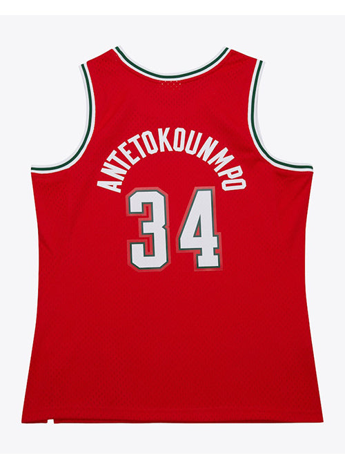 Mitchell & Ness HWC '14 Giannis Antetokounmpo Milwaukee Bucks Swingman Jersey-back