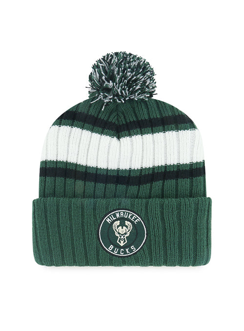 '47 Brand Plateau Milwaukee Bucks Pom Cuff Knit Hat-front