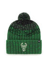 '47 Brand Milwaukee Bucks Cascade Pom Cuff Knit Hat-front