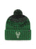 '47 Brand Milwaukee Bucks Cascade Pom Cuff Knit Hat-front