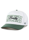 '47 Brand Hitch Lineman White Milwaukee Bucks Adjustable Hat-angled left