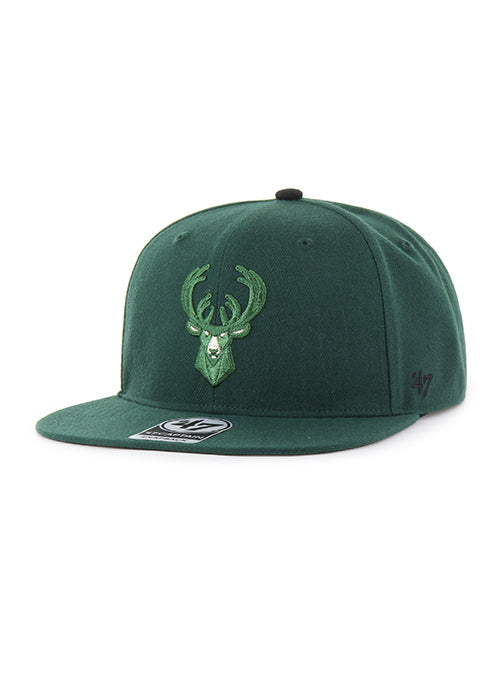 '47 Brand Captain Element Milwaukee Bucks Snapback Hat-front