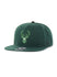 '47 Brand Captain Element Milwaukee Bucks Snapback Hat-front