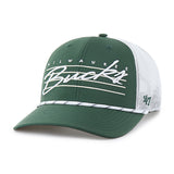 '47 Brand Milwaukee Bucks Downburst Trucker Adjustable Hat-angled left