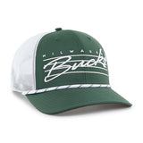 '47 Brand Milwaukee Bucks Downburst Trucker Adjustable Hat-angled right