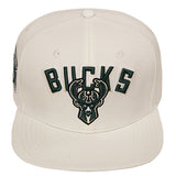 Pro Standard Retro Classic Milwaukee Bucks Snapback Hat- front