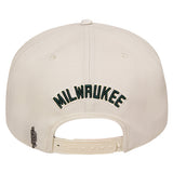 Pro Standard Retro Classic Milwaukee Bucks Snapback Hat-back