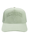 Pro Standard Neutral Pinch Milwaukee Bucks Adjustable Hat-front