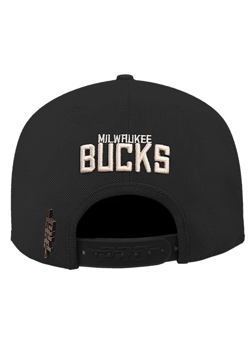 Pro Standard Mash Up Wool Milwaukee Bucks Snapback Hat- back