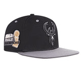 Pro Standard 2-Tone Cotton Milwaukee Bucks Snapback Hat-angled right 