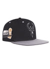 Pro Standard 2-Tone Cotton Milwaukee Bucks Snapback Hat-angled right 