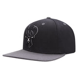 Pro Standard 2-Tone Cotton Milwaukee Bucks Snapback Hat- angled left 