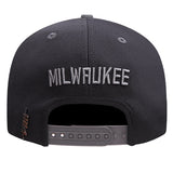 Pro Standard 2-Tone Cotton Milwaukee Bucks Snapback Hat-back