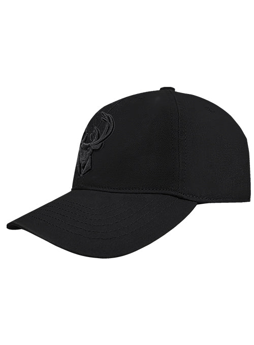 Pro Standard Milwaukee Bucks Black Neutral Dad Adjustable Hat-angled left 
