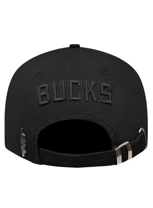 Pro Standard Milwaukee Bucks Black Neutral Dad Adjustable Hat-back 
