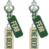 Pro Specialities Group Milwaukee Bucks 3 Charm Earrings