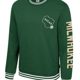 Stadium Essentials Half-Time Milwaukee Bucks Crewneck Sweatshirt-front