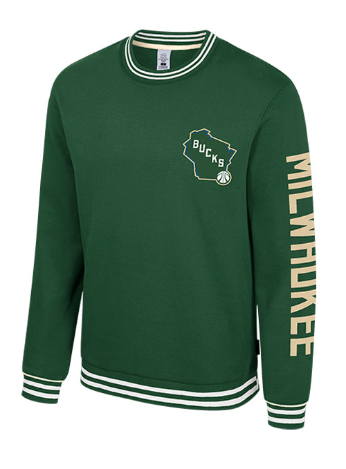 Stadium Essentials Half-Time Milwaukee Bucks Crewneck Sweatshirt-front