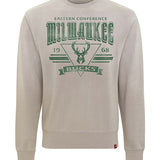 Sportiqe Biltmore Eastern Conference Milwaukee Bucks Crewneck Sweatshirt