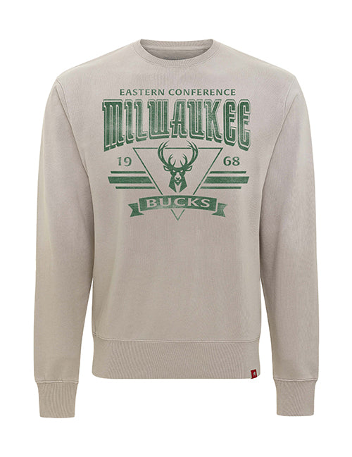 Sportiqe Biltmore Eastern Conference Milwaukee Bucks Crewneck Sweatshirt