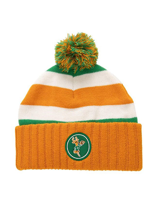 Mitchell & Ness HWC '68 Snow Day Milwaukee Bucks Knit Hat-FRONT