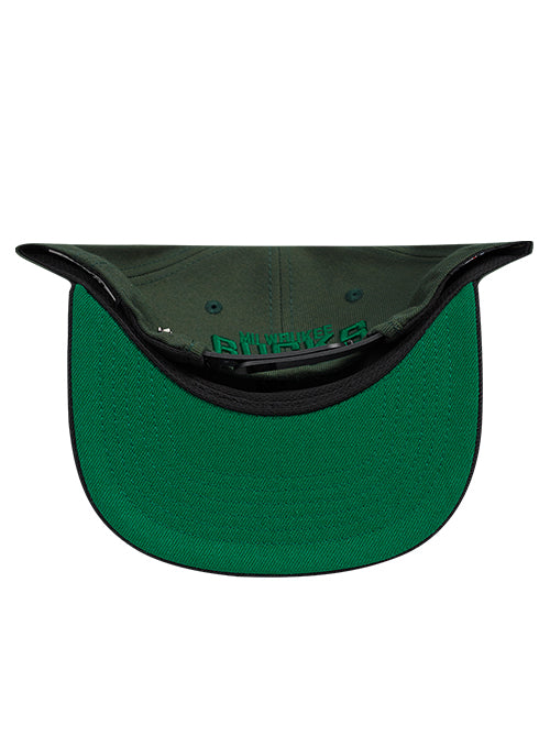 Pro Standard Fright Green Milwaukee Bucks 2-Tone Snapback Hat-UV