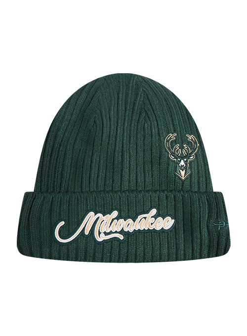 Pro Standard City Signature Milwaukee Bucks Cuff Knit Hat-FRONT