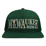 Pro Standard Typetallic Milwaukee Bucks Strapback Hat-front