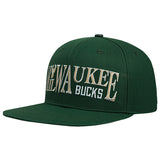 Pro Standard Typetallic Milwaukee Bucks Strapback Hat-left