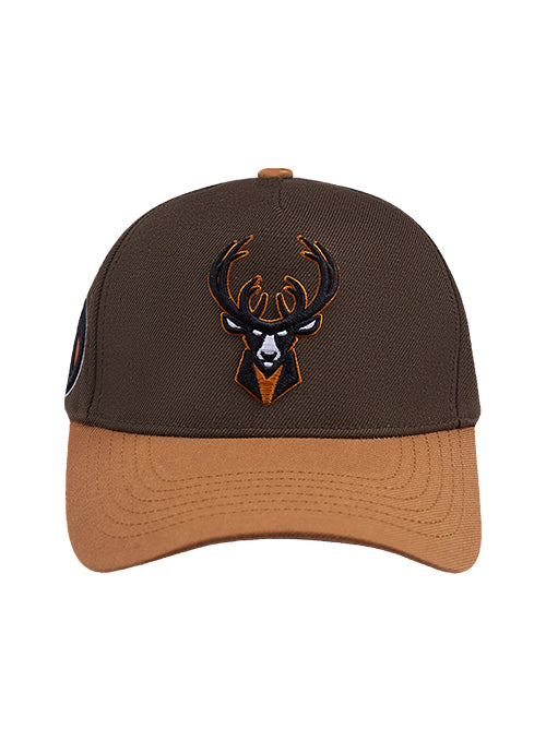 Pro Standard Harvest Milwaukee Bucks 2 Tone Pinch Adjustable Hat-front