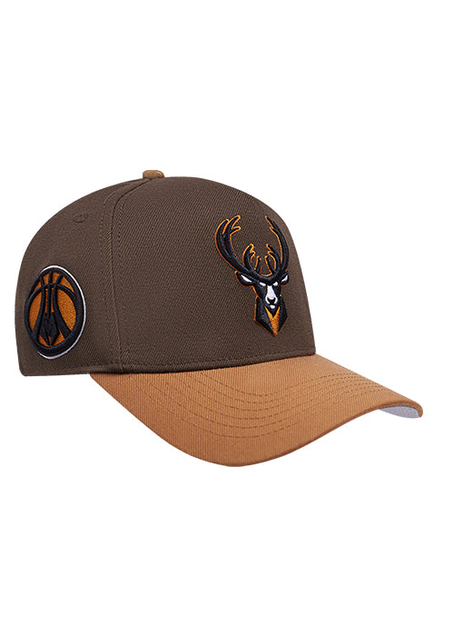 Pro Standard Harvest Milwaukee Bucks 2 Tone Pinch Adjustable Hat-angled right 